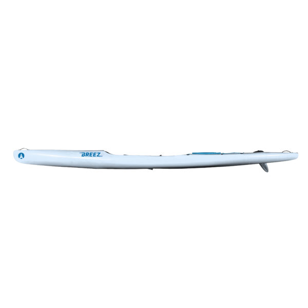 designkayaks breez pe surfski side view arctic white downwind kayak