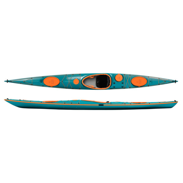 designkayaks endless gfx glassfiber model sea kayak combined view color turquoise sea