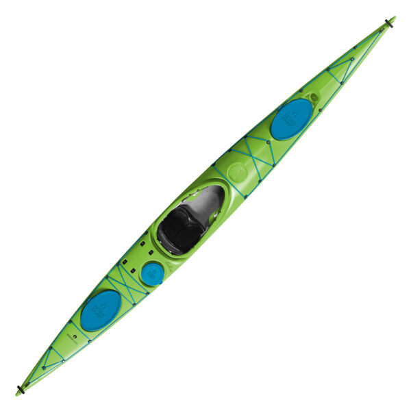 designkayaks endless model sea kayak top view color spring green