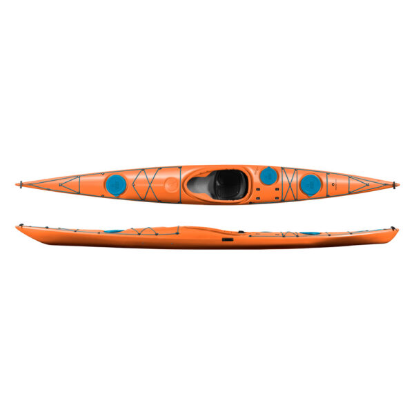 designkayaks unplugged modelo kayak de mar vista combinada color naranja jugoso