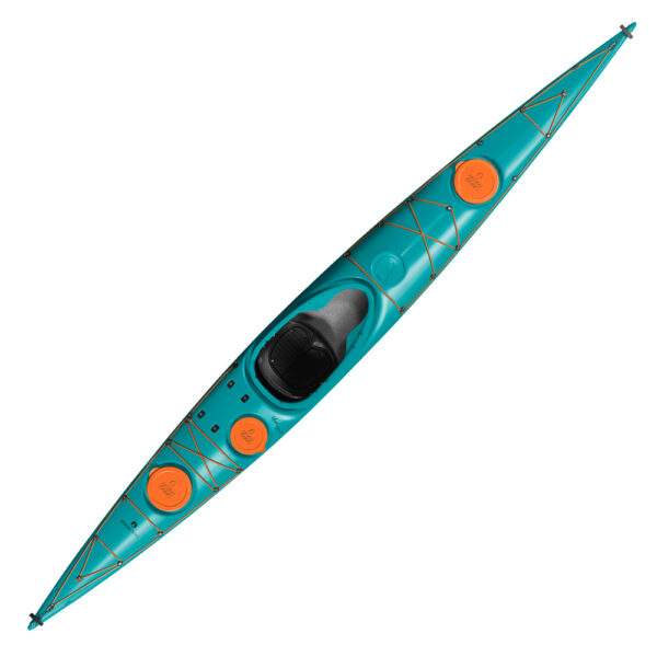 designkayaks unplugged modelo kayak de mar vista superior color turquesa mar