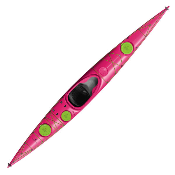 designkayaks unplugged modelo kayak de mar vista superior color rosa salvaje